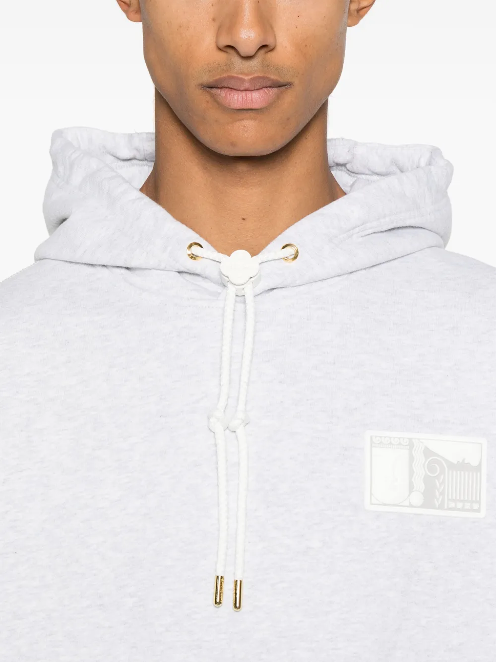 Casablanca Hoodie met patch Grijs