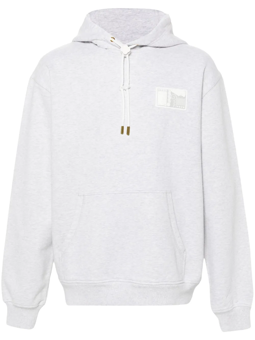 Casablanca Hoodie met patch Grijs