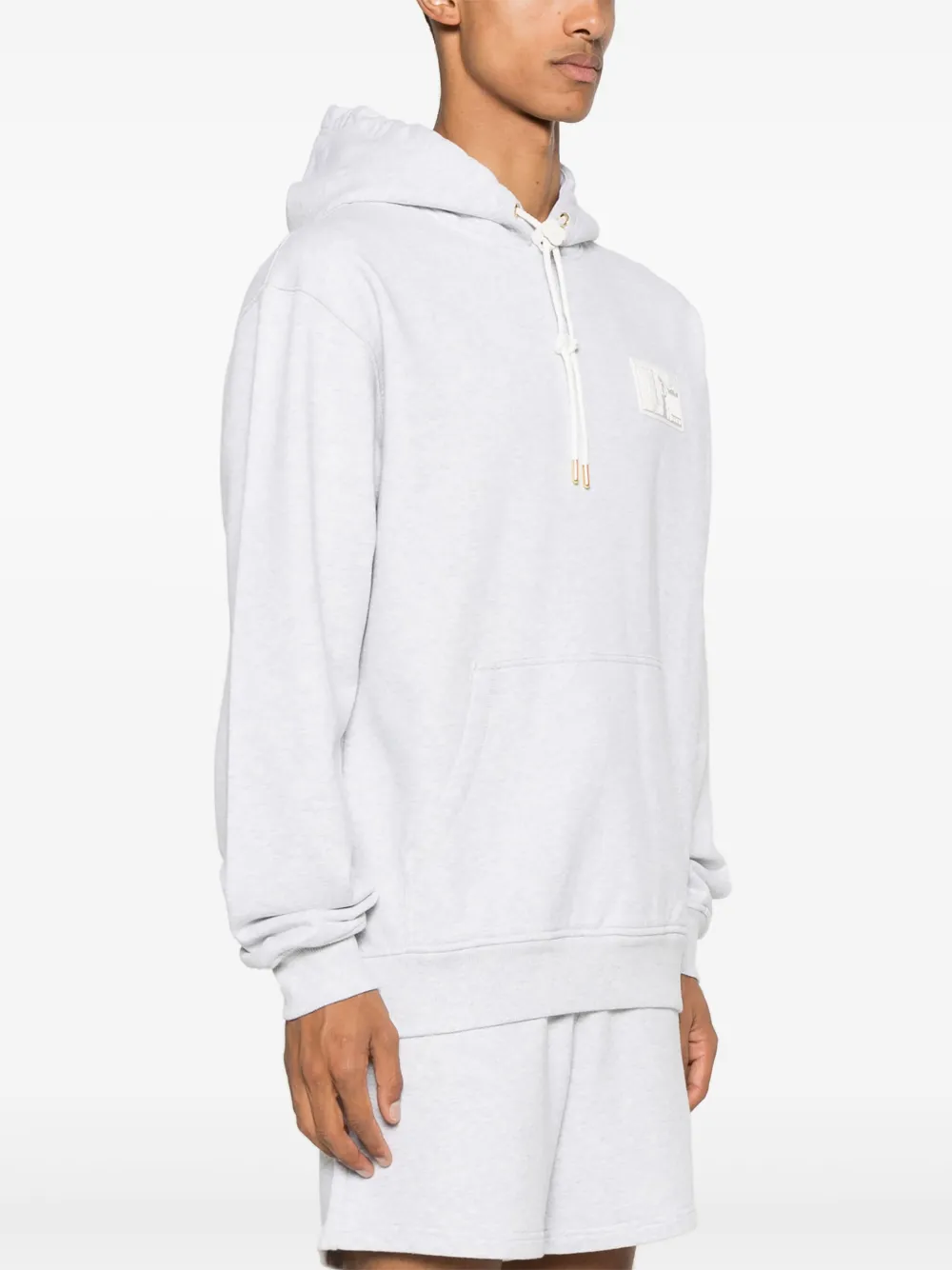 Casablanca Hoodie met patch Grijs