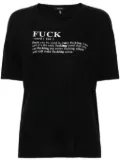R13 slogan-print T-shirt - Black