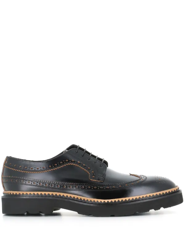 Mens black brogues sale online