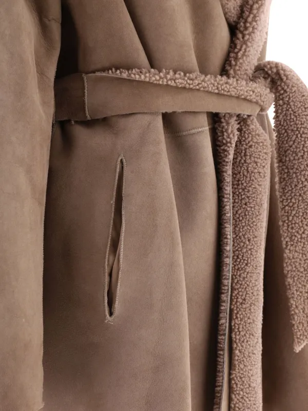 Salvatore Santoro Leather Shearling Jacket | Neutrals
