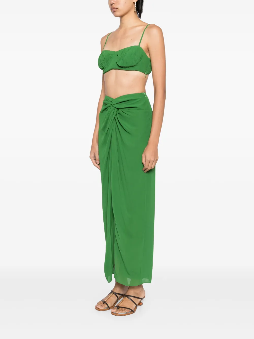 Reformation Alana tweedelig pak Groen