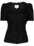 Reformation Anabella linen top - Black