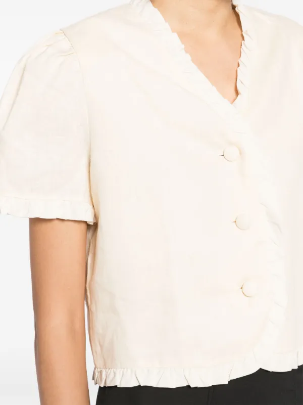 Reformation Bess Top | Neutrals | FARFETCH