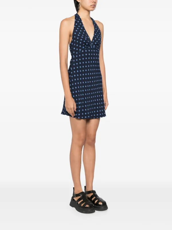 Reformation Delanie Dress | Blue | FARFETCH BN