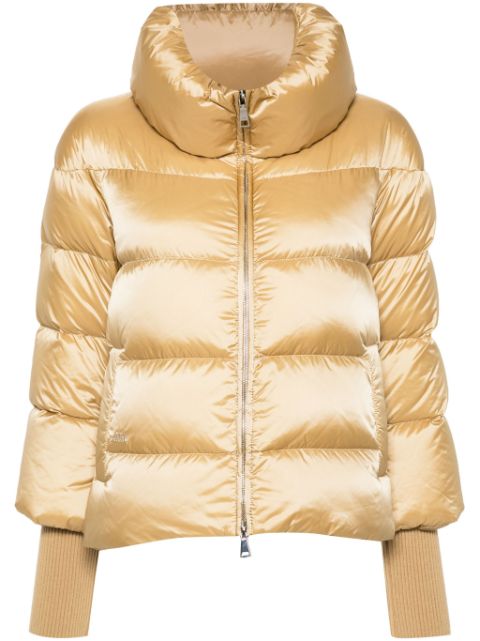 Add quilted puffer jacket