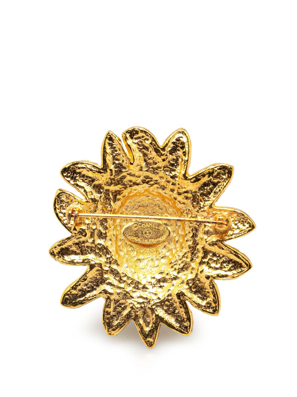 CHANEL Pre-Owned 1970-1980 Gold Plated Lion costume brooch - Goud