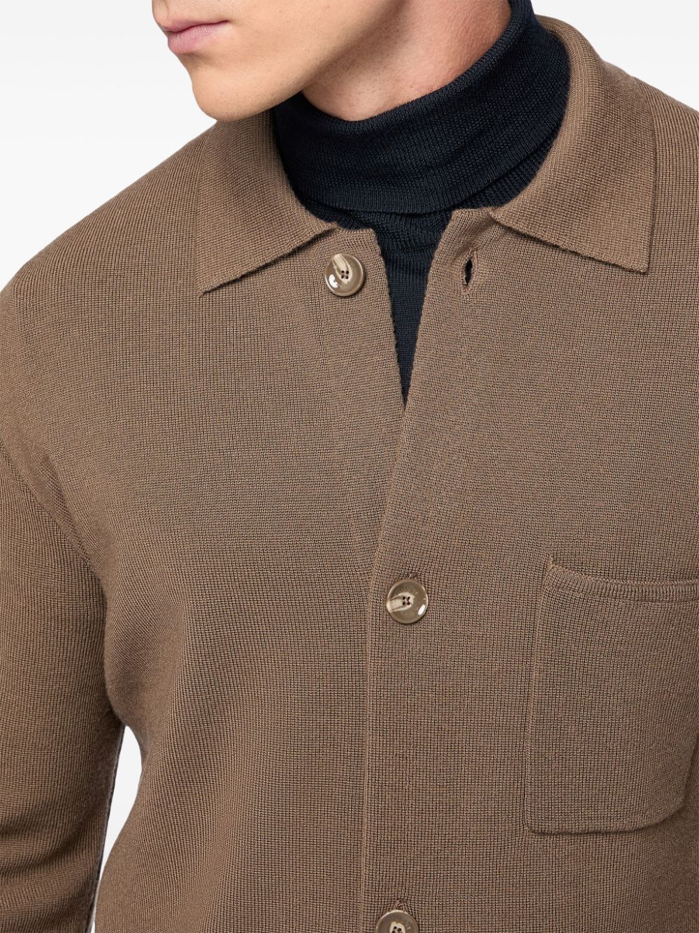 Boggi Milano wool shirt Men