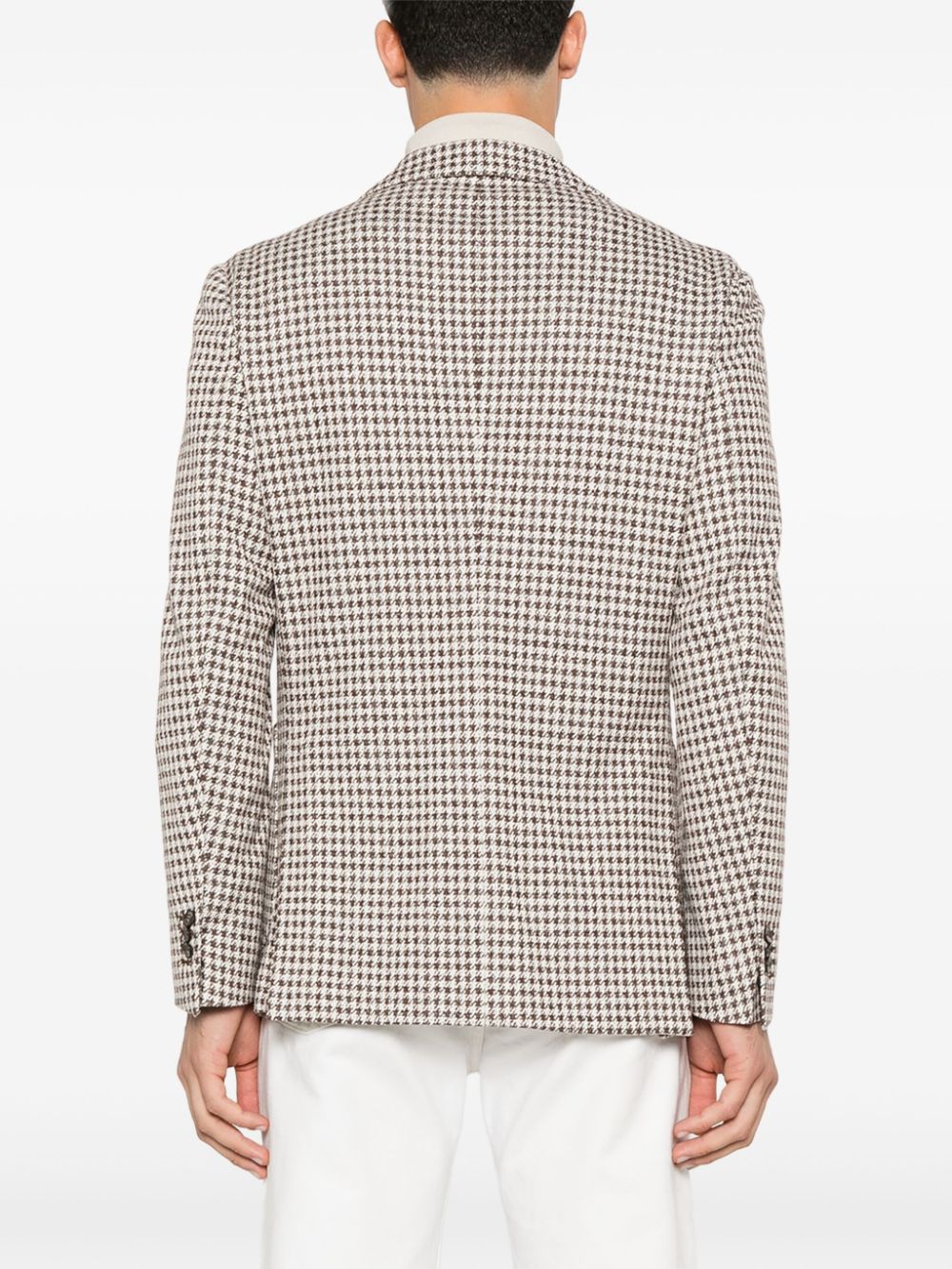 Boggi Milano houndstooth-pattern blazer Men