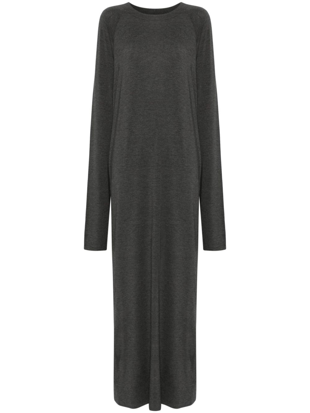 Norma Kamali raglan-sleeve side-slit dress - Grey