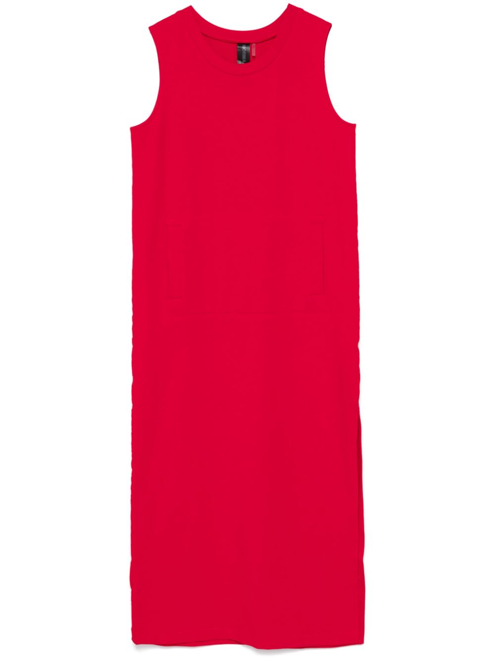 Norma Kamali side-slit sleeveless dress - Red