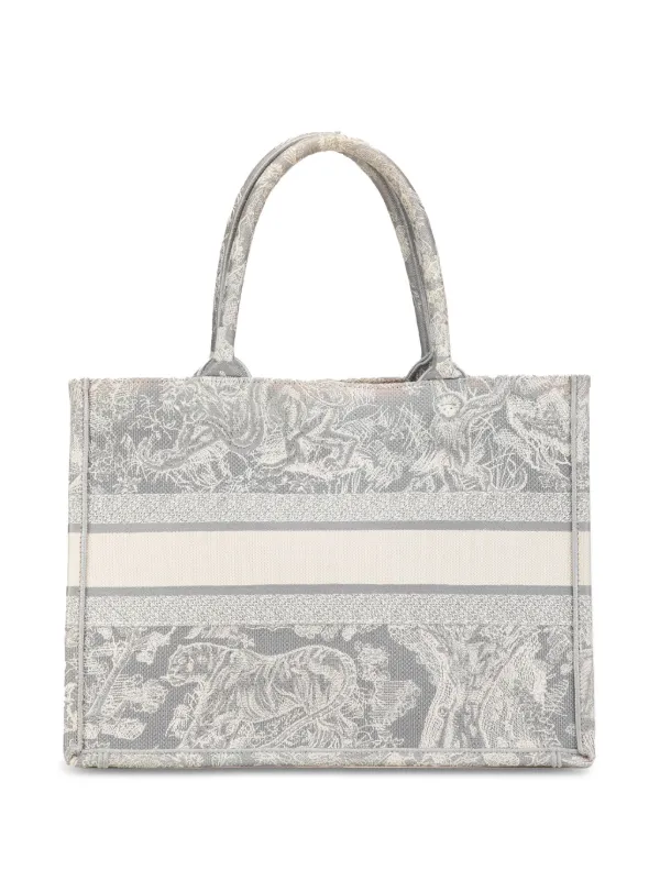 Grey dior book tote sale