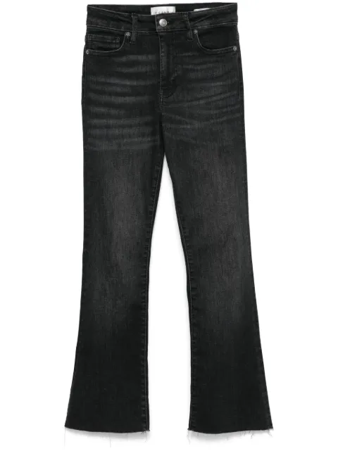 FRAME Le Crop Mini Boot Raw Fray jeans