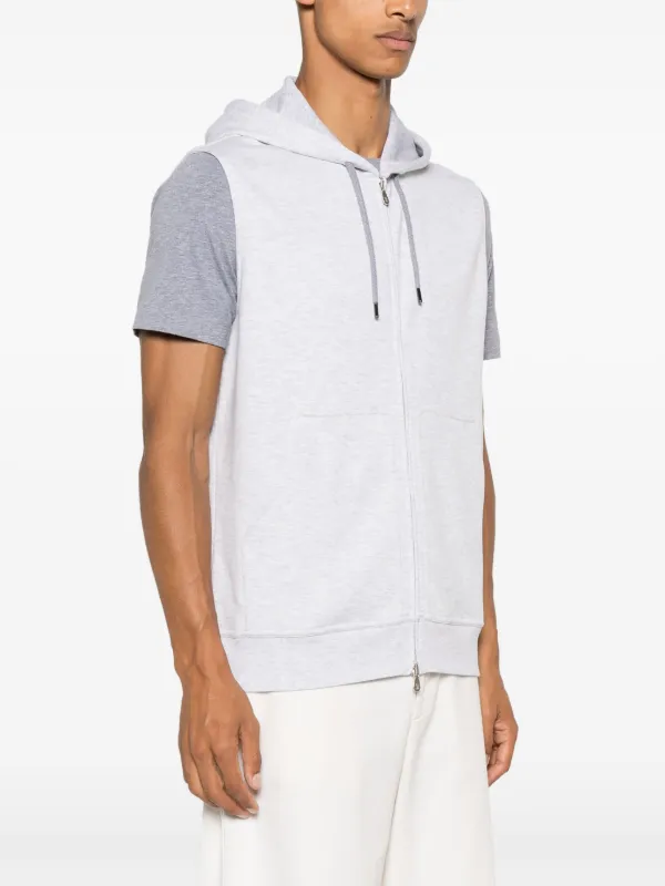 BRUNELLO CUCINELLI グレー ジップアップパーカー Brunello Cucinelli ジップアップ パーカー | グレー | FARFETCH JP