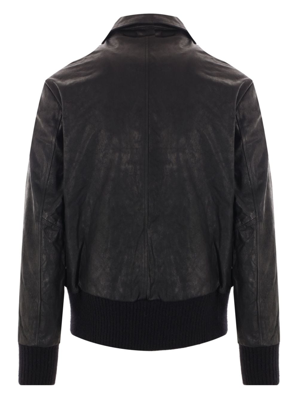 Giorgio Brato leather jacket - Zwart