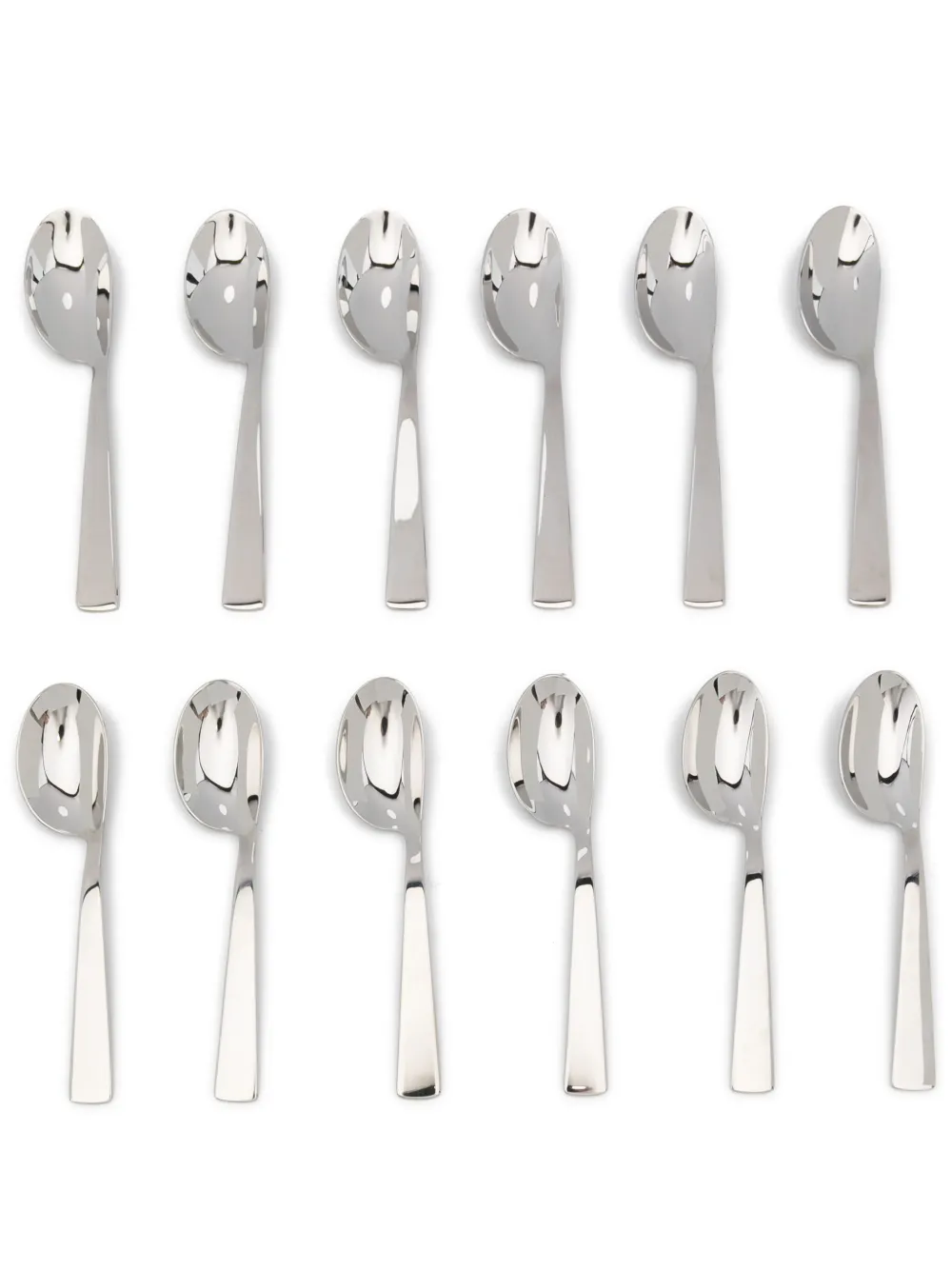 Sambonet Gio Ponti Conca Spoons (set Of 12) In Silver