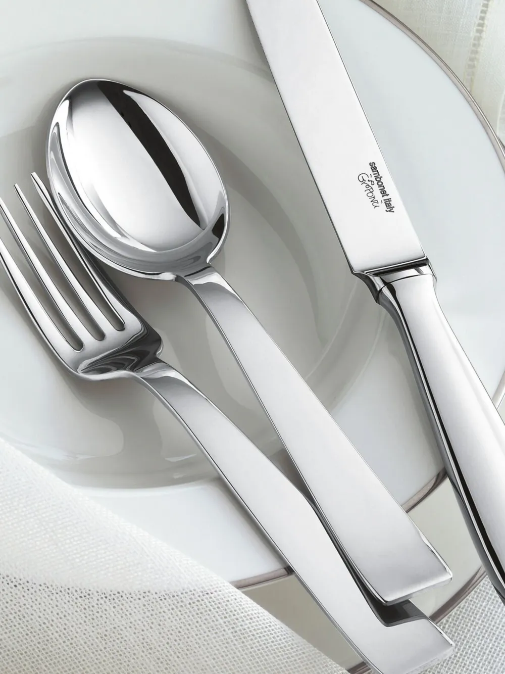 Sambonet Gio Ponti Cutlery Canteen (24-piece Set) In Silver