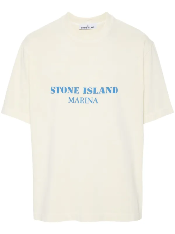 Stone Island Marina T shirt Yellow FARFETCH UK