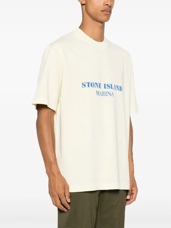 Stone Island Marina T shirt Yellow FARFETCH UK