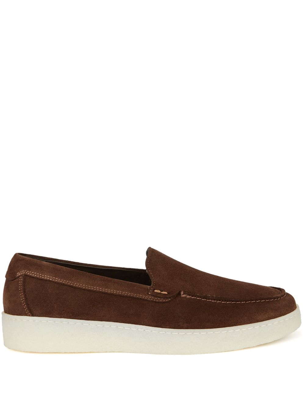 Boggi Milano suede loafers Brown