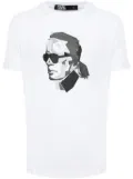 Karl Lagerfeld graphic-print cotton T-shirt - White