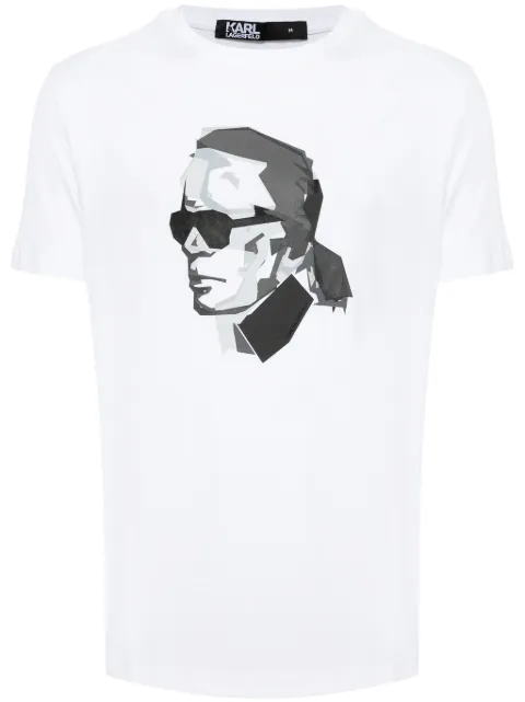 Karl Lagerfeld playera con estampado gráfico