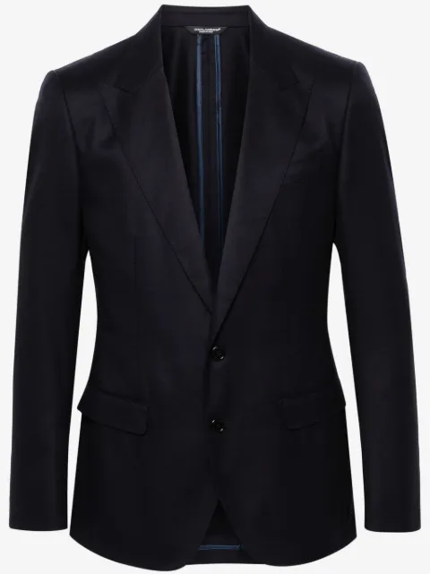 Dolce & Gabbana blazer de lana virgen con botones