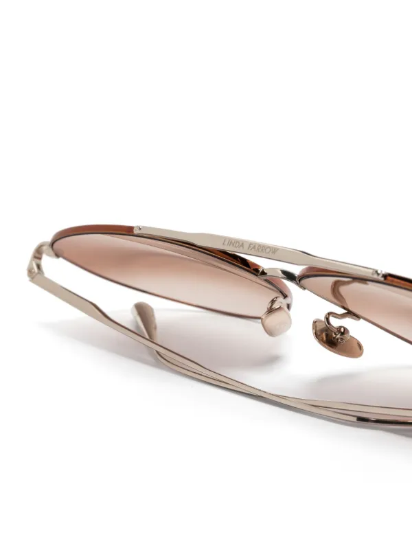 LINDA FARROW アメリカ地図型サングラス Linda Farrow Gabriel