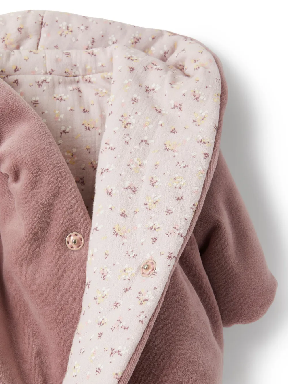 TEDDY & MINOU Omkeerbaar gewatteerd jack van biologisch katoen Roze