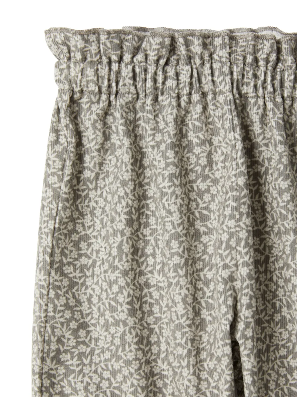 TEDDY & MINOU Elastische broek met bloemenprint Groen
