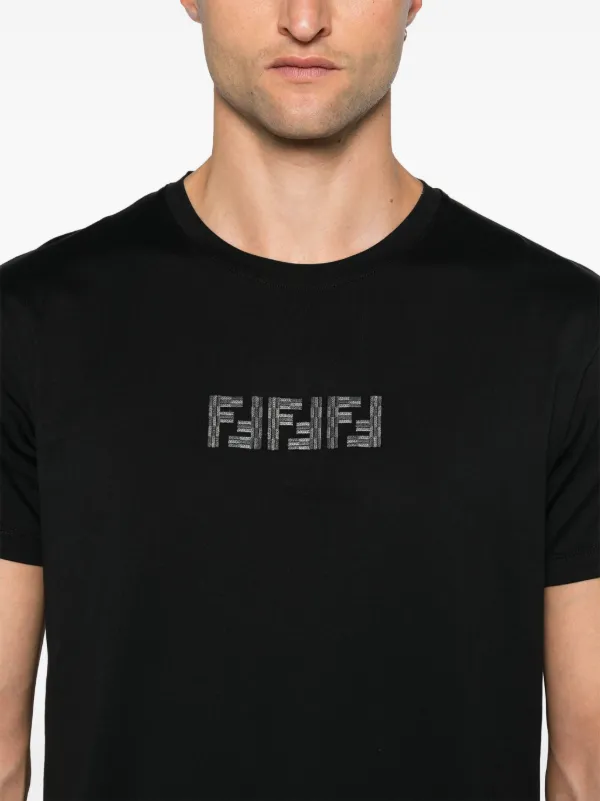 FENDI FF Labyrinth T shirt Black FARFETCH IE