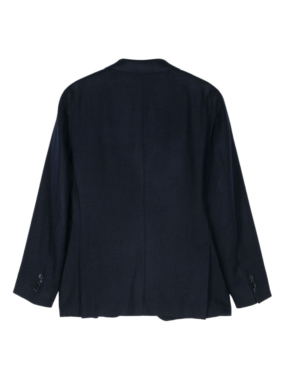 Shop Luigi Bianchi Mantova Brooch-detailed Blazer In Blue