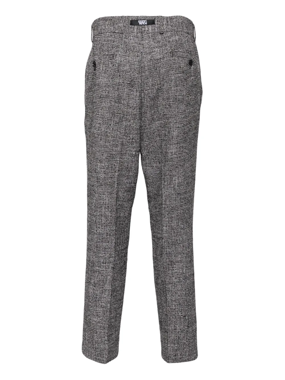 Karl Lagerfeld Tweed Trousers In Black