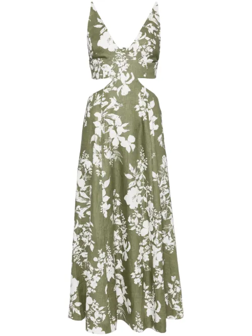 Reformation robe Samara - Vert - Reformation - Modalova