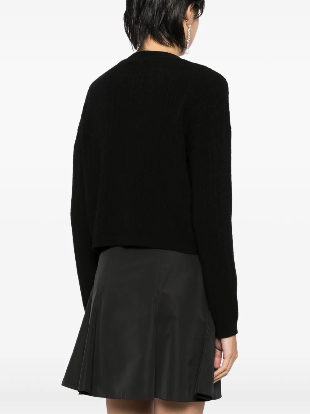 Reformation Giusta Cardigan In Black