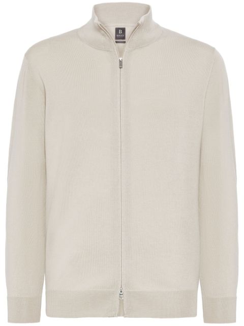 Boggi Milano merino-wool zip cardigan Men