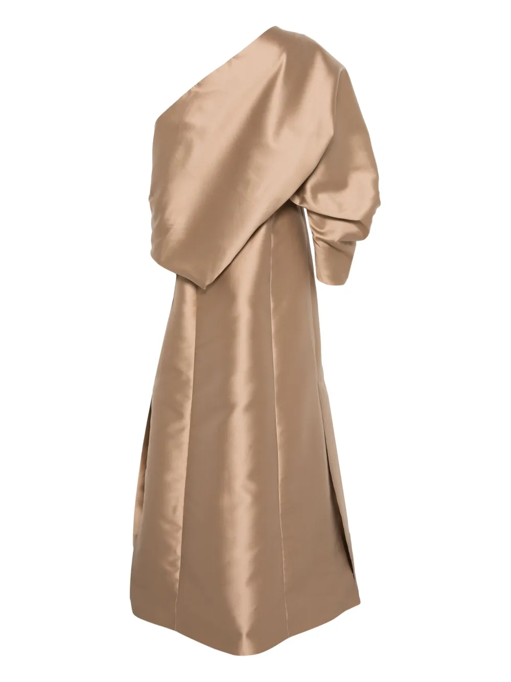 Alberta Ferretti Mikado jurk set - Bruin