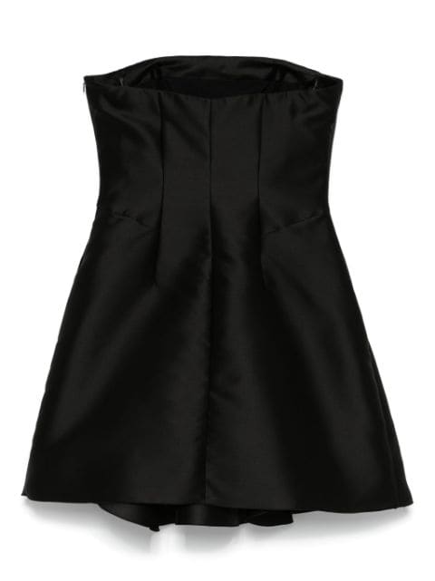 mikado bustier-style mini dress