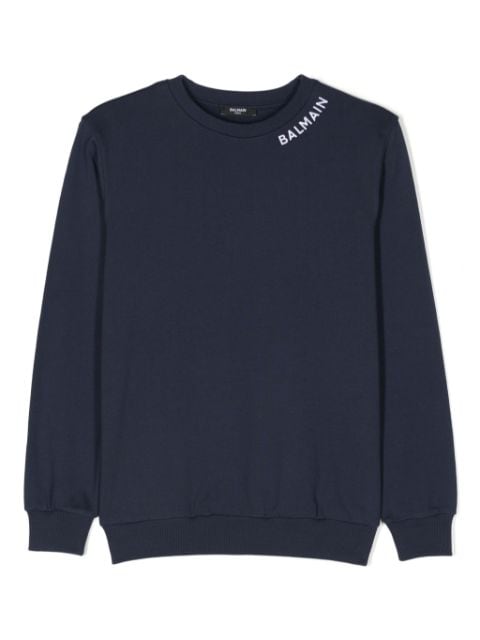 logo-embroidered sweatshirt