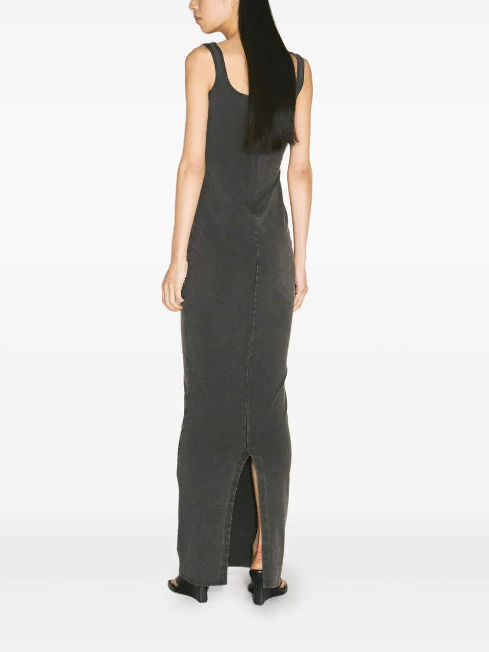 Entire Studios Square Neck Maxi Dress In Black