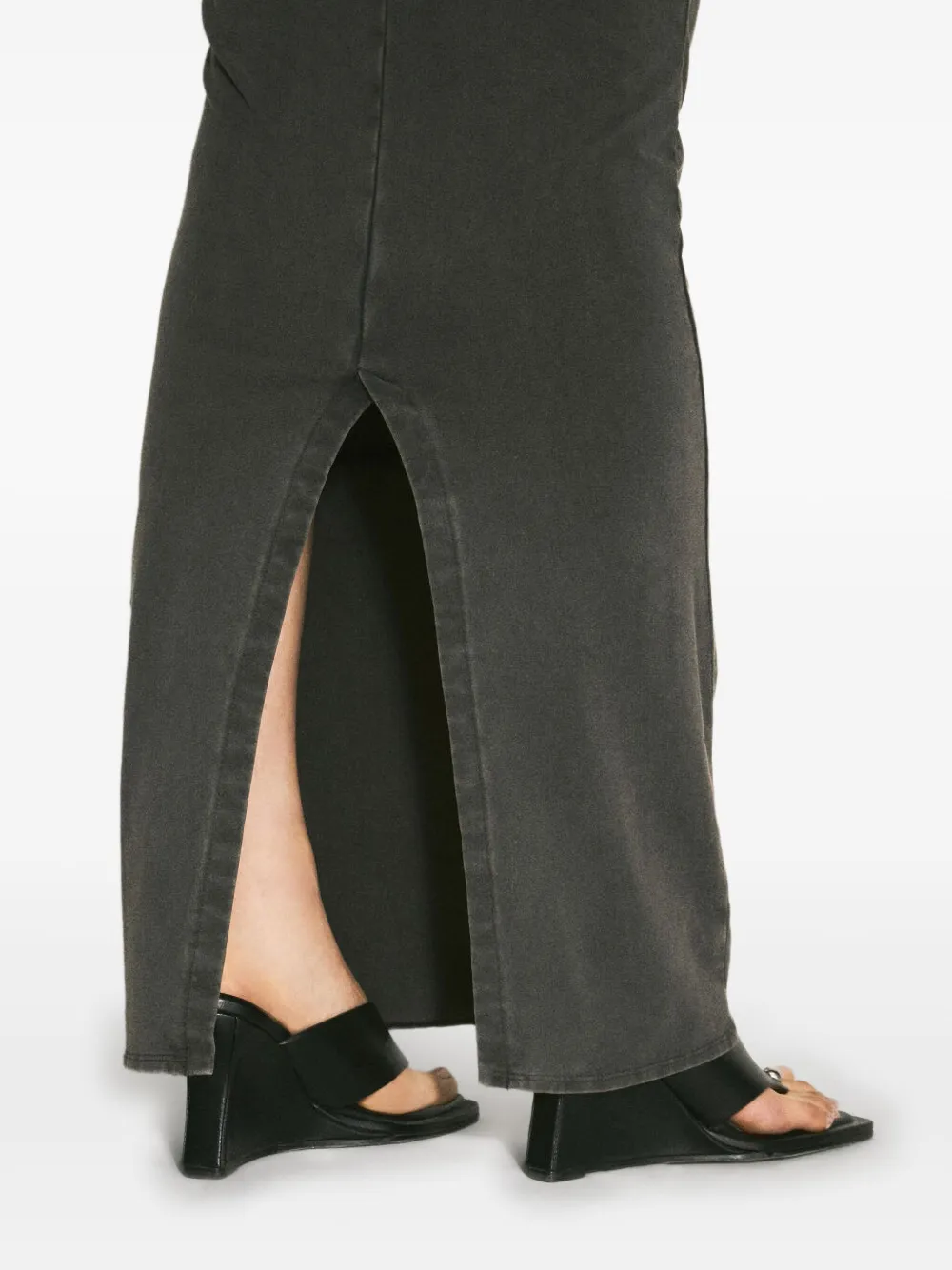 Entire Studios Square Neck Maxi Dress In Black