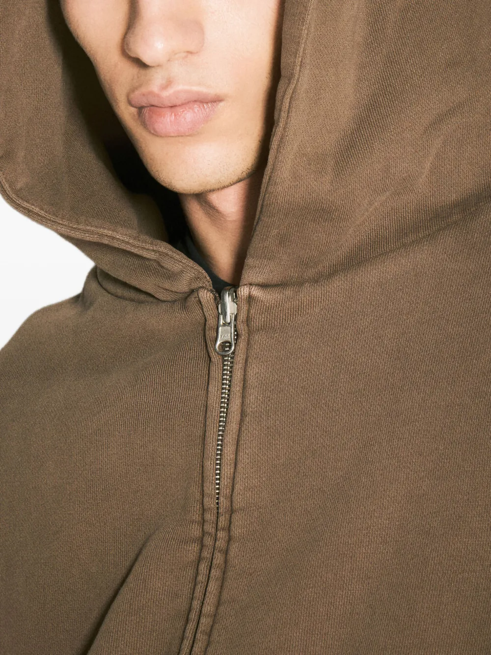 ENTIRE STUDIOS Hoodie met rits Bruin