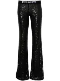 Palm Angels logo-tape trousers - Black