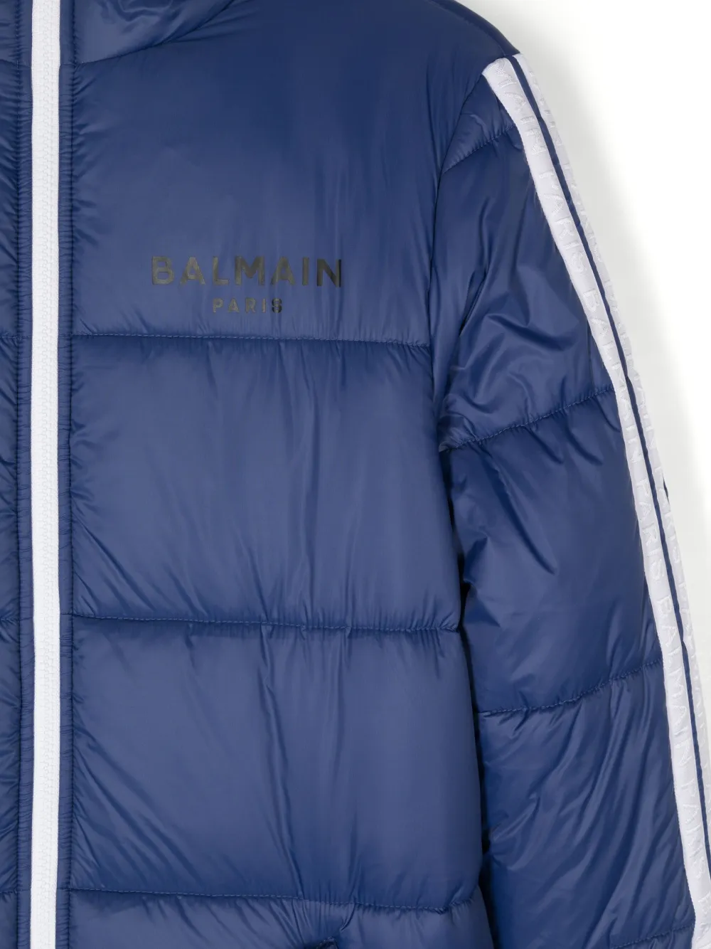 Balmain Kids Jas met logoband Blauw