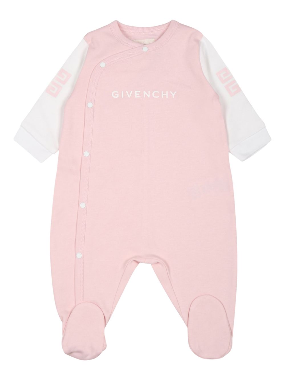 Givenchy Kids 4G cotton babygrow set - Roze