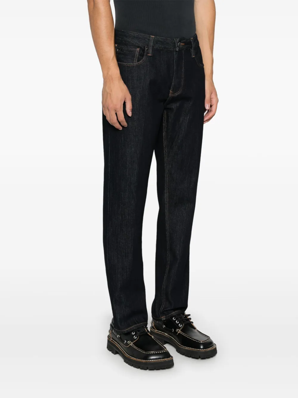 Emporio Armani J75 slim-fit jeans Blauw