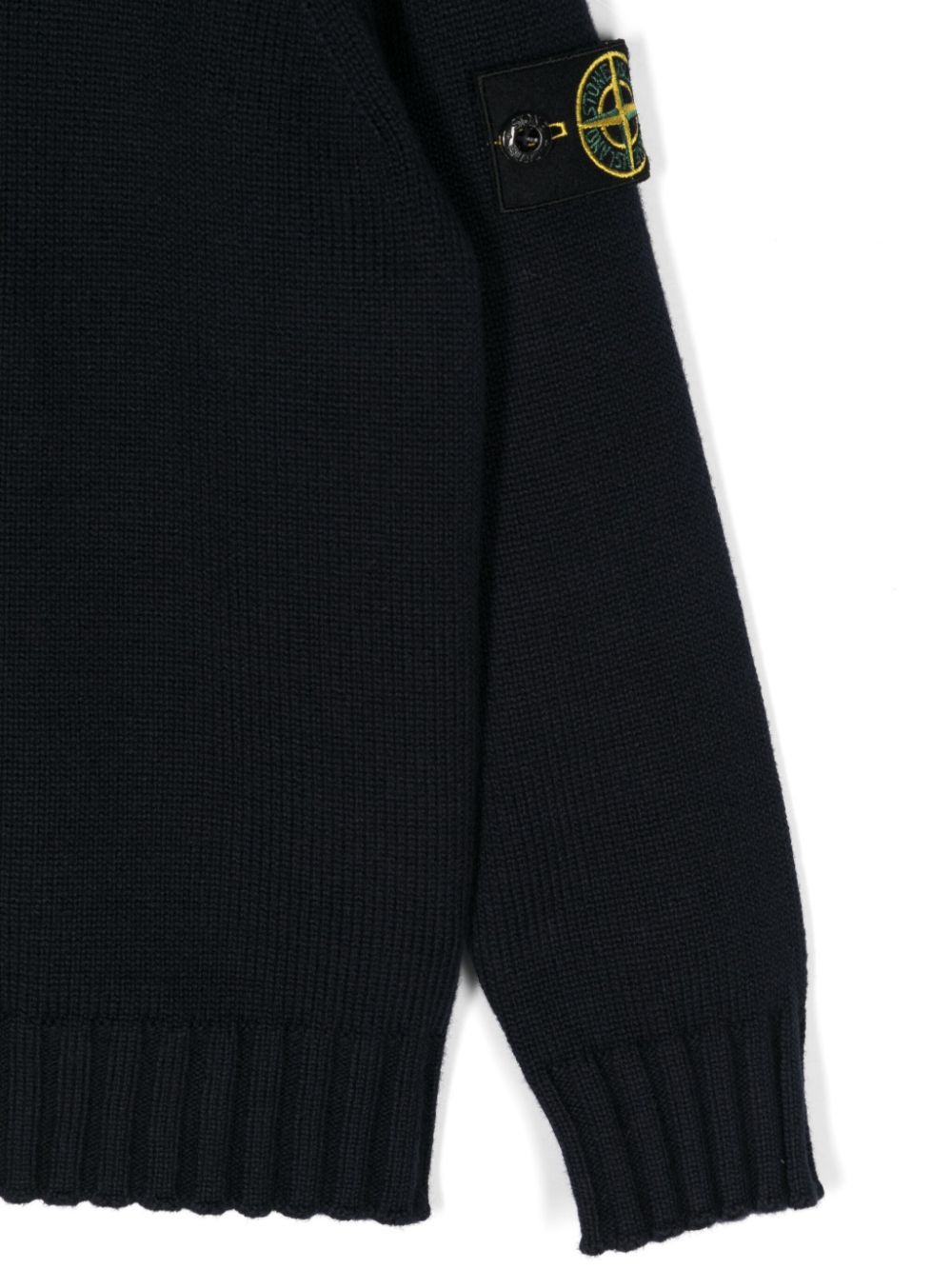 Shop Stone Island Junior Compass-badge Sweater In Blue