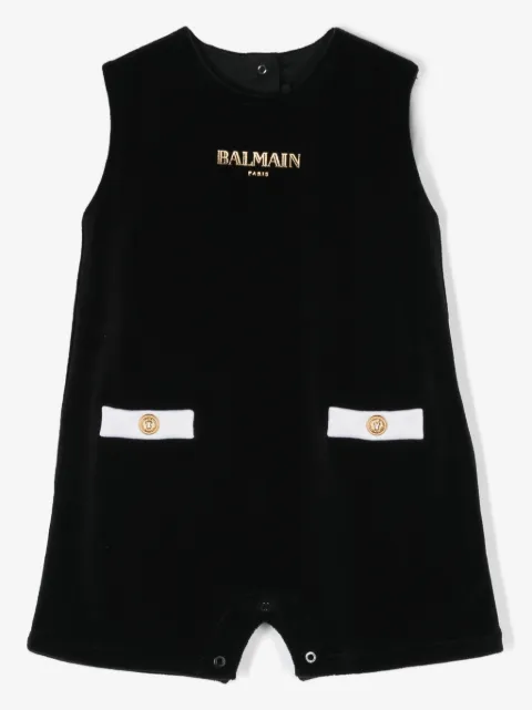 Balmain Kids logo-print shorties