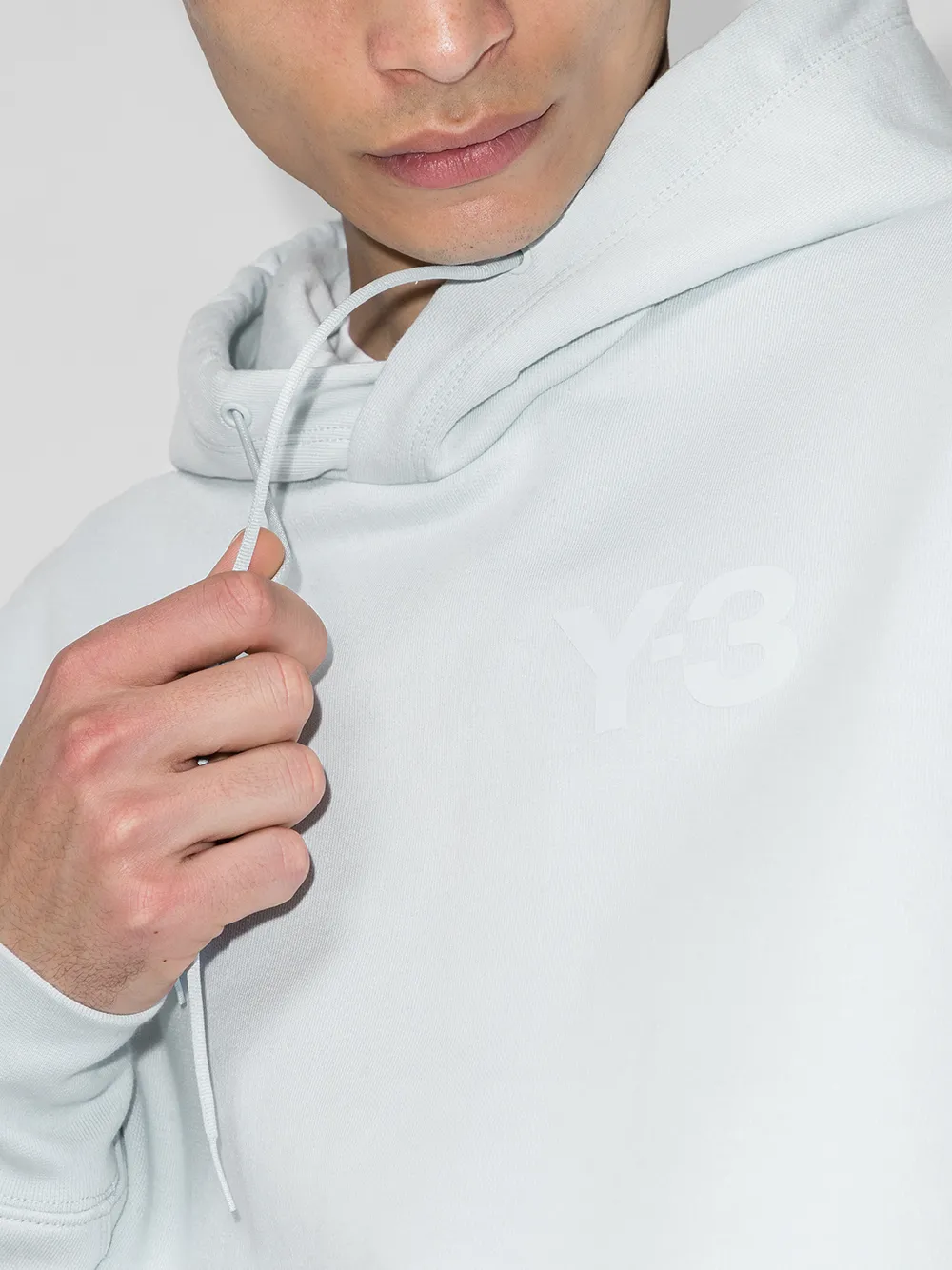Y-3 Hoodie met logoprint Wit